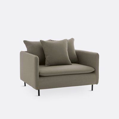Fauteuil XL lin/viscose, Ivete LA REDOUTE INTERIEURS