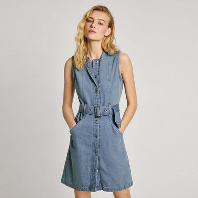 Robe Courte Coupe Regular En Denim PEPE JEANS
