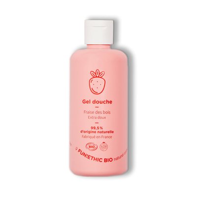 Gel douche bio extra-doux fraise des bois FUN'ETHIC