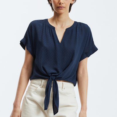 Kurze Bluse, am Saum zu binden VERO MODA