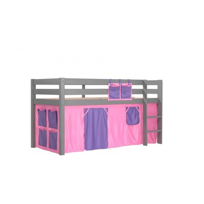 Lit Enfant Surélevé + Rideau de lit Bella VIPACK