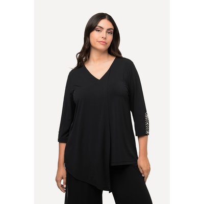 Blouse en A à col en V et manches 3/4 ULLA POPKEN
