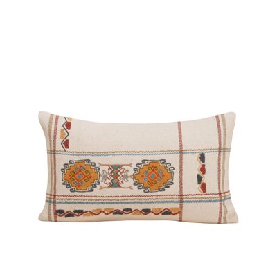 Housse de coussin en Jacquard de coton et broderie ethnique  NAYELI MADURA