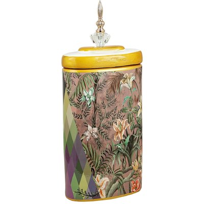 Pot décoratif en porcelaine motif floral élégant RECOLLECTION