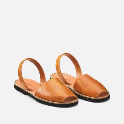 Sandales en cuir talon plat Avarca cuir MINORQUINES