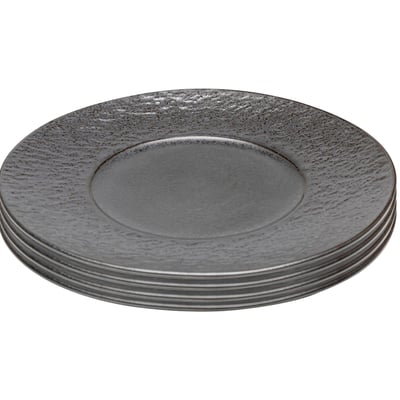 Assiettes Cosmos noires 27cm set de 4 KARE DESIGN