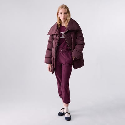 Blouson matelassé over en nylon brillant LIU JO