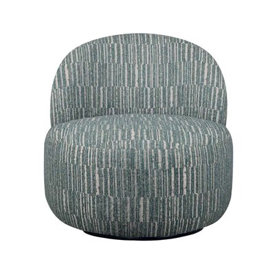 Fauteuil en tissu vert pivotant L74 cm - CULBUTO SIGNATURE
