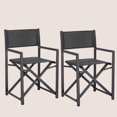 Chaises de metteur en scène pliables d'extérieur (lot de 2) - CABOURG HELLIN, DEPUIS 1862