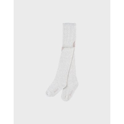 Collants beiges motif cœur brodé NOUKIE'S