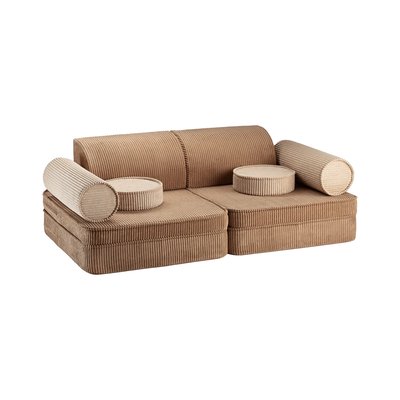 Canapé de Jeu Modulaire Settee Velours côtelé WIGIWAMA