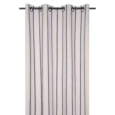 Rideau à œillets 135x260  Montauban anthracite coton DECORATIE