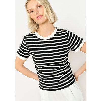 T-shirt rayé boutonné LOLALIZA