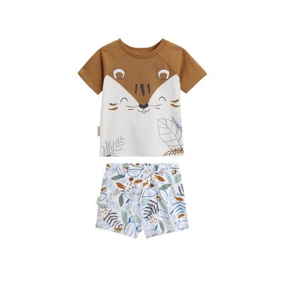 Pyjama enfant manches courtes GARDEN PARTY PETIT BEGUIN