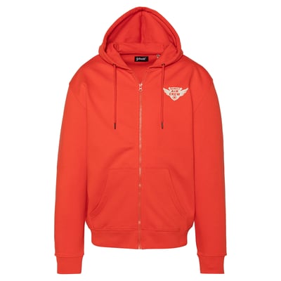 Sweatshirt zippé à capuche army SCHOTT