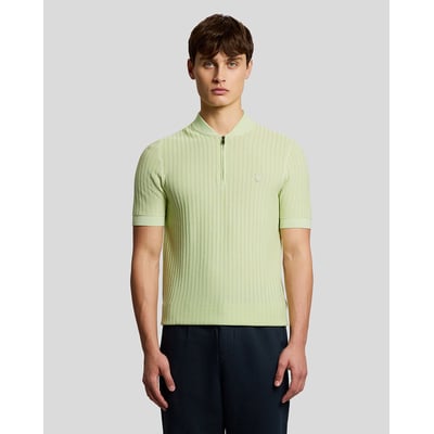 Polo camionneur en coton  zippé en maille LYLE & SCOTT