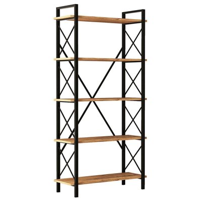 Etagère en aggloméré et métal Nero HANAH HOME