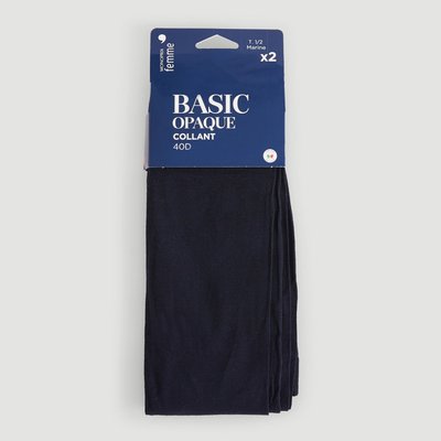 Lot x2 collants opaques MONOPRIX