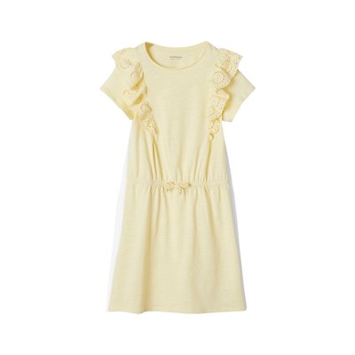 Robe avec volants en broderie anglaise VERTBAUDET