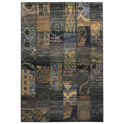 Tapis salon Gabiro Mosaique, tissé THEKO