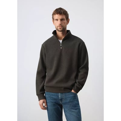 Sweat-shirt en maille grattée coupe regular fit MANGO MAN