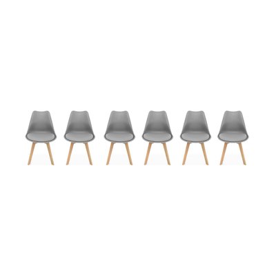 Chaise scandinave bois de hêtre (lot de 6) NILS SWEEEK