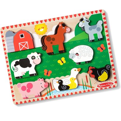 Chunky puzzle Animaux de la ferme MELISSA & DOUG