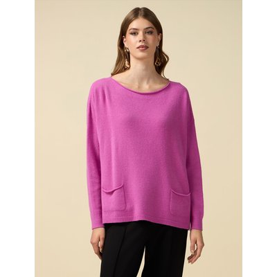 Pull à coupe oversize en FIL de viscose confort de couleur unie OLTRE