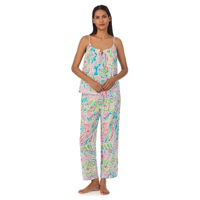 Pyjama long et débardeur à fronces LAUREN RALPH LAUREN