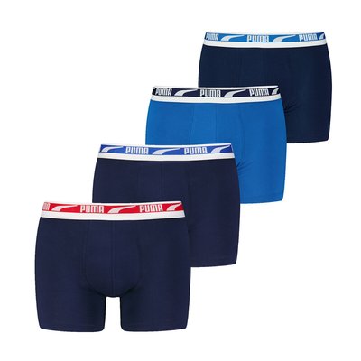 Confezione da 4 boxer tinta unita Everyday multilogo PUMA