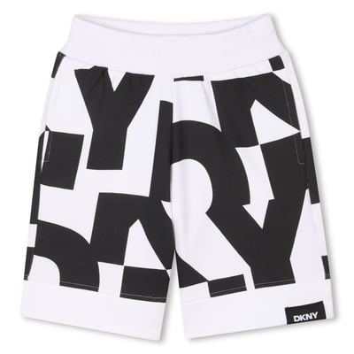 Short bermuda en polaire de coton DKNY