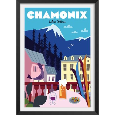 Affiche Chamonix Mont Blanc HEXOA