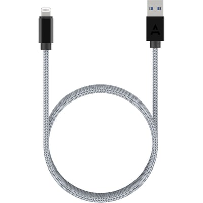 Câble Lightning vers USB 2M certifié Apple Gris ADEQWAT