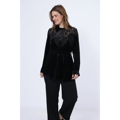 Chemise en velours et dentelle JEAN-MARC PHILIPPE