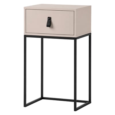 Table de chevet en bois de pin/métal ZOLA WOOOD