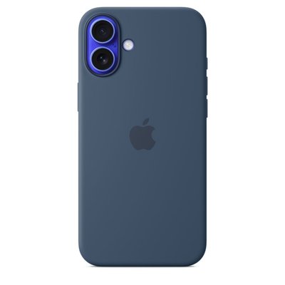 Coque iPhone 16 Plus MagSafe Denim silicone APPLE