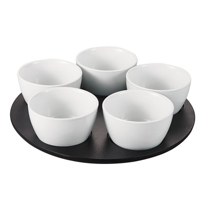 Service apéritif   6 pièces 33 cm-PICCOLO TABLE PASSION