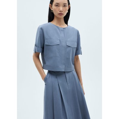 Blouse coton poches MANGO