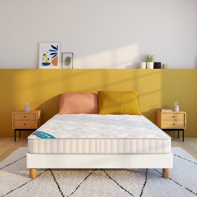 Ensemble matelas mousse HD ferme H20cm + sommier LA REDOUTE INTERIEURS