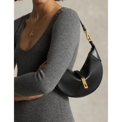 Leather Half-Moon Bag POLO RALPH LAUREN