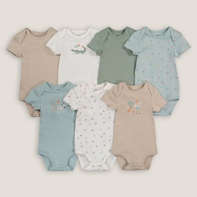 Lot de 7 bodies manches courtes LA REDOUTE COLLECTIONS