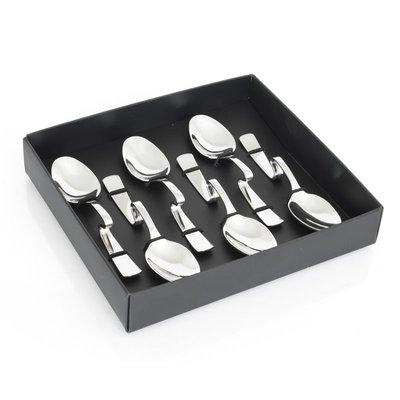 Coffret de 6 cuillères coudées carmil pour café ou cocktail TABLE PASSION