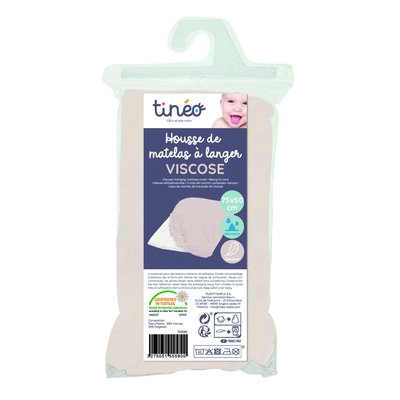Housse de matelas à langer en viscose de bambou TINEO