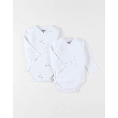 Lot 2 bodys croisés, jersey Bio NOUKIE'S