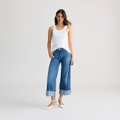Jean cropped avec revers LIU JO