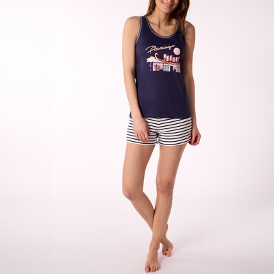 Pyjashort femme AIR MARIN marine MELISSA BROWN