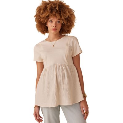 Tee-shirt grossesse bi- matière ENVIE DE FRAISE