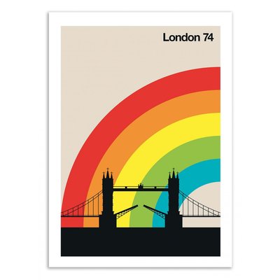 Affiche d’art 50 x 70 cm - London 74 - Bo Lundberg WALL EDITIONS