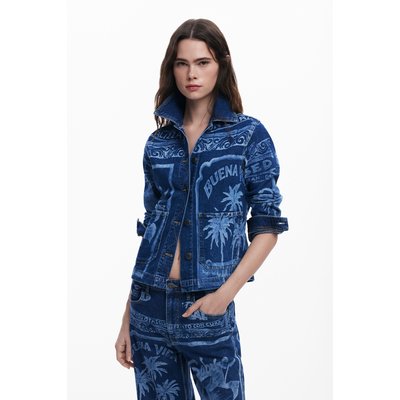 Veste en jean palmiers DESIGUAL