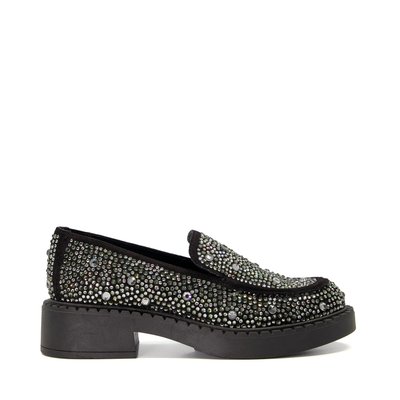 Mocassins en daim à semelle crantée et pierres fantaisie - GLIMMERZ DUNE LONDON